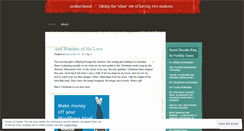 Desktop Screenshot of mothershood.wordpress.com