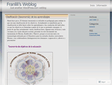 Tablet Screenshot of franlili.wordpress.com