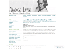 Tablet Screenshot of madgeevans.wordpress.com