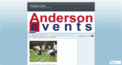 Desktop Screenshot of andersonevents.wordpress.com