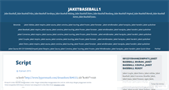 Desktop Screenshot of jaketbaseball1.wordpress.com