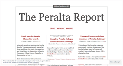 Desktop Screenshot of peraltareport.wordpress.com