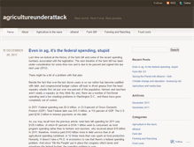 Tablet Screenshot of agricultureunderattack.wordpress.com
