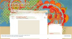 Desktop Screenshot of emergetours.wordpress.com