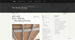 Desktop Screenshot of bookofcrap.wordpress.com