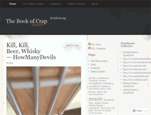 Tablet Screenshot of bookofcrap.wordpress.com