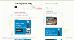 Desktop Screenshot of malajham.wordpress.com