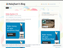 Tablet Screenshot of malajham.wordpress.com
