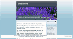 Desktop Screenshot of healingsinmotion.wordpress.com