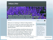 Tablet Screenshot of healingsinmotion.wordpress.com
