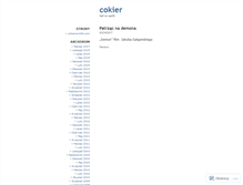 Tablet Screenshot of cokier.wordpress.com