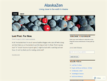 Tablet Screenshot of alaskazen.wordpress.com