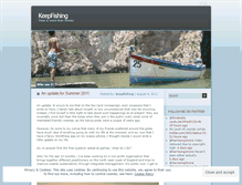 Tablet Screenshot of keepfishing.wordpress.com