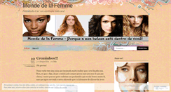 Desktop Screenshot of mondedelafemme.wordpress.com