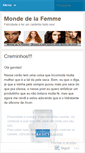 Mobile Screenshot of mondedelafemme.wordpress.com