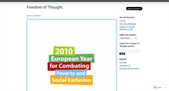 Desktop Screenshot of 4freedomofthought.wordpress.com