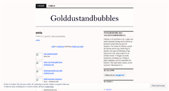 Desktop Screenshot of golddustandbubbles.wordpress.com