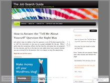 Tablet Screenshot of jobsearchguide.wordpress.com