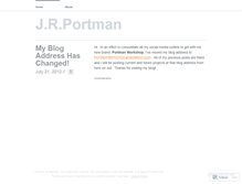 Tablet Screenshot of jrportman.wordpress.com