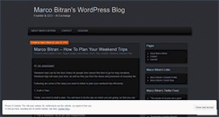 Desktop Screenshot of marcobitran.wordpress.com