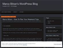 Tablet Screenshot of marcobitran.wordpress.com