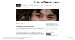 Desktop Screenshot of orderofsantaignora.wordpress.com