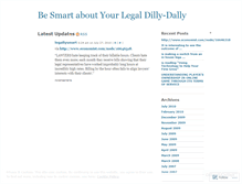 Tablet Screenshot of legallysmart.wordpress.com