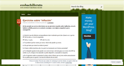 Desktop Screenshot of ecobachillerato.wordpress.com