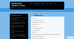 Desktop Screenshot of celitheactress.wordpress.com