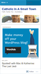 Mobile Screenshot of catholicinasmalltown.wordpress.com