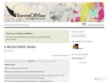 Tablet Screenshot of heavenofmine.wordpress.com