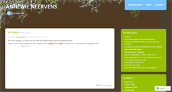 Desktop Screenshot of annewilneervens.wordpress.com