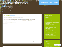 Tablet Screenshot of annewilneervens.wordpress.com