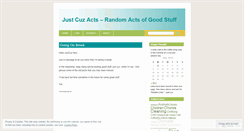 Desktop Screenshot of justcuzacts.wordpress.com