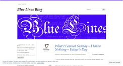 Desktop Screenshot of bluelineswork.wordpress.com