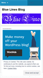 Mobile Screenshot of bluelineswork.wordpress.com