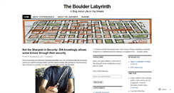 Desktop Screenshot of boulderlabyrinth.wordpress.com