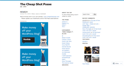 Desktop Screenshot of cheapshotposse.wordpress.com