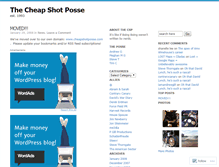 Tablet Screenshot of cheapshotposse.wordpress.com