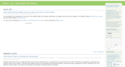 Desktop Screenshot of dementiacarenotes.wordpress.com