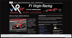 Desktop Screenshot of f1virginracing.wordpress.com
