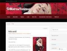 Tablet Screenshot of mistressvanessa.wordpress.com