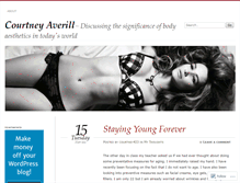 Tablet Screenshot of courtneyaverill.wordpress.com