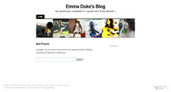 Desktop Screenshot of emmaduke.wordpress.com