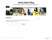 Tablet Screenshot of emmaduke.wordpress.com