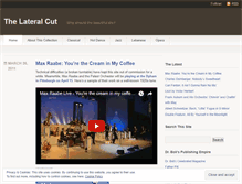 Tablet Screenshot of lateralcut.wordpress.com