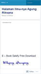 Mobile Screenshot of agungriksana.wordpress.com