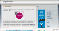 Desktop Screenshot of masdeporte.wordpress.com