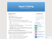 Tablet Screenshot of abyot.wordpress.com