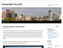 Tablet Screenshot of cyclecanada2011.wordpress.com